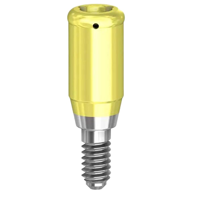 Preat PreatLoc ZrN-Coated RP Overdenture Attachment Abutment, 4.0mm, Nobel Active Conical