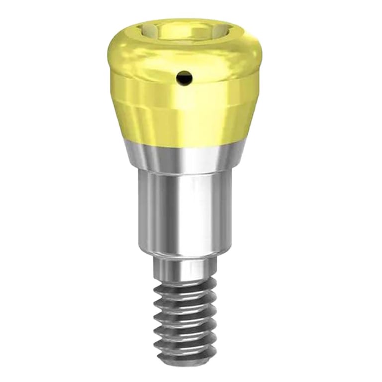 Preat PreatLoc ZrN-Coated RC Overdenture Attachment Abutment, 1.0mm, Straumann BL Compatible