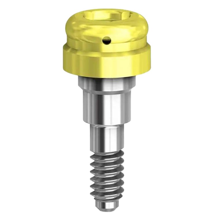 Preat PreatLoc ZrN-Coated 3.4mm Overdenture Attachment Abutment, 1.0mm, Biomet 3i Certain