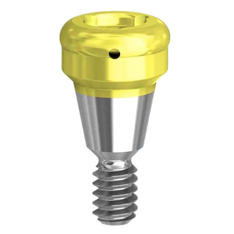 Preat PreatLoc ZrN-Coated Aqua Overdenture Attachment Abutment, 1.0mm, Astra Compatible, 1/Pk