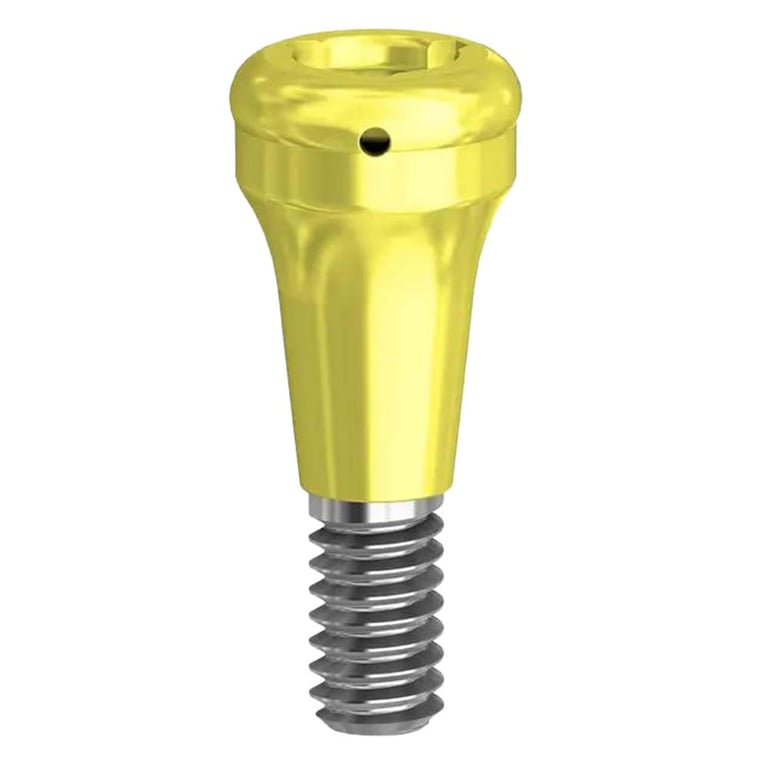 Preat PreatLoc ZrN-Coated C/X Overdenture Attachment Abutment, 2.0mm, Ankylos Compatible, 1/Pk