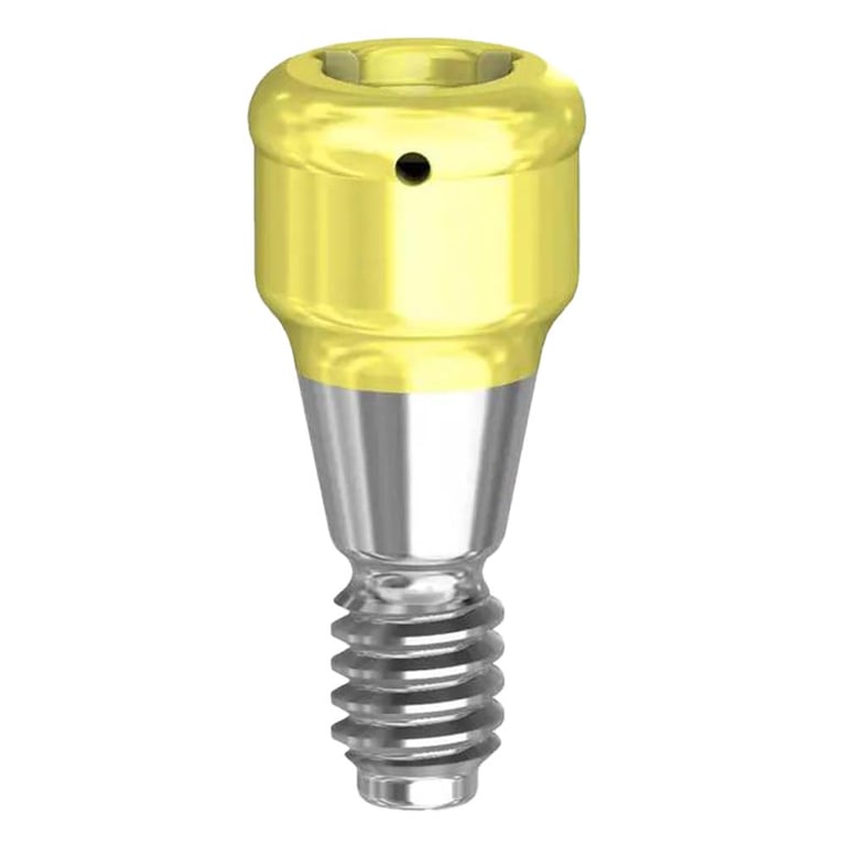 Preat PreatLoc ZrN-Coated Mini Overdenture Attachment Abutment, 2.0mm, Hiossen ETIII Compatible