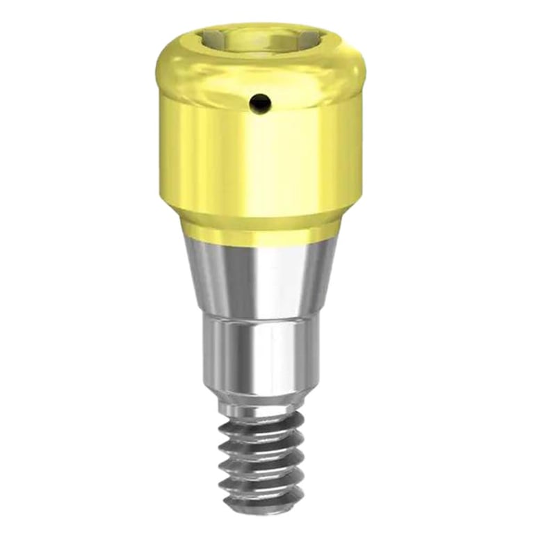Preat PreatLoc ZrN-Coated 3.6mm Overdenture Attachment Abutment, 1.0mm, Astra EV Compatible, 1/Pk