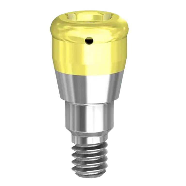 Preat PreatLoc ZrN-Coated 3.6mm Overdenture Attachment Abutment, 4.0mm, Astra EV Compatible, 1/Pk