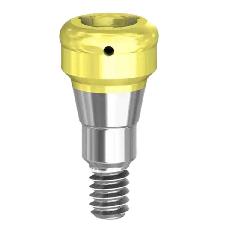Preat PreatLoc ZrN-Coated 4.2mm Overdenture Attachment Abutment, 1.0mm, Astra EV Compatible, 1/Pk
