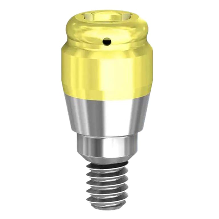 Preat PreatLoc ZrN-Coated 4.8mm Overdenture Attachment Abutment, 2.0mm, Astra EV Compatible, 1/Pk