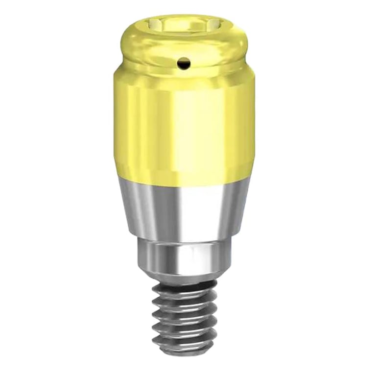 Preat PreatLoc ZrN-Coated 4.8mm Overdenture Attachment Abutment, 3.0mm, Astra EV Compatible, 1/Pk