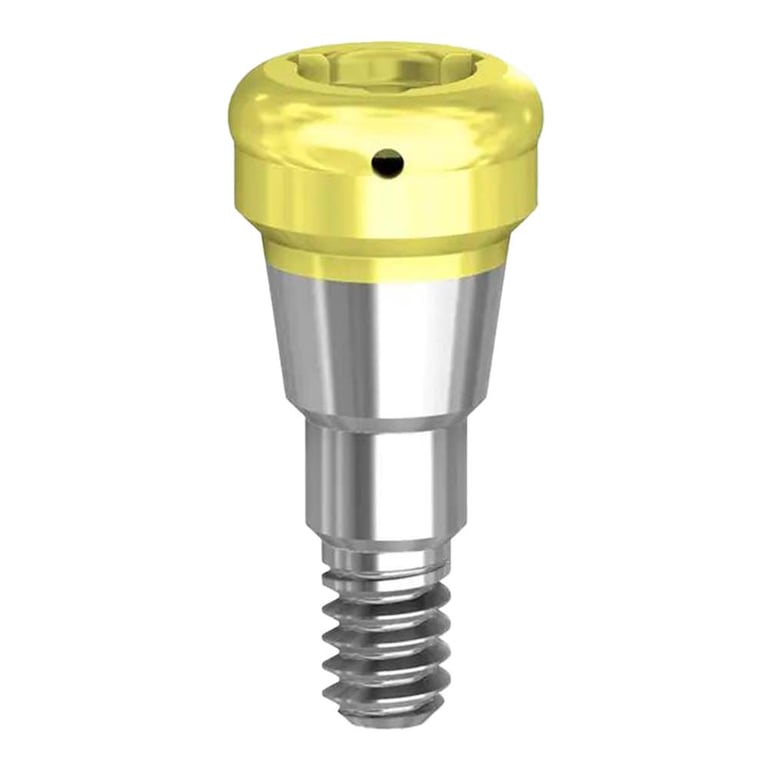 Preat PreatLoc ZrN-Coated GM Overdenture Attachment Abutment, 0.8mm, Neodent Compatible, 1/Pk