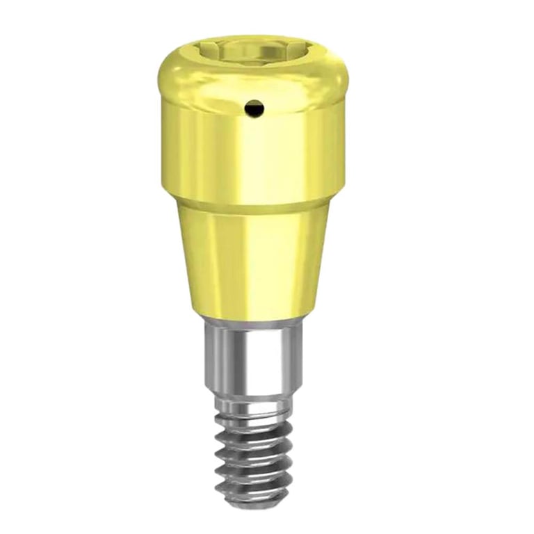 Preat PreatLoc ZrN-Coated GM Overdenture Attachment Abutment, 1.5mm, Neodent Compatible, 1/Pk