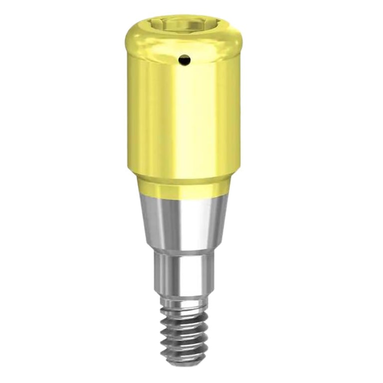 Preat PreatLoc ZrN-Coated GM Overdenture Attachment Abutment, 3.5mm, Neodent Compatible, 1/Pk