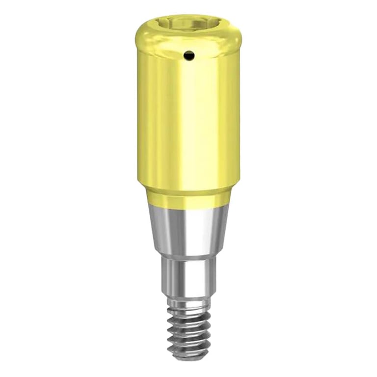 Preat PreatLoc ZrN-Coated GM Overdenture Attachment Abutment, 4.5mm, Neodent Compatible, 1/Pk