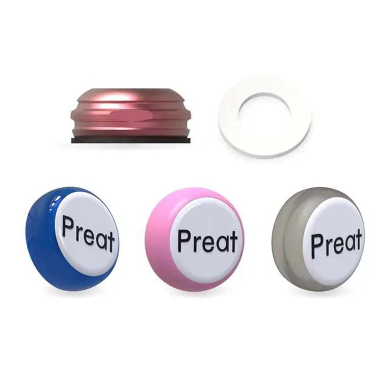 Preat PreatLoc Standard Pivot Anodized Cap Processing Pack Assembly, 2/Pk. Includes black