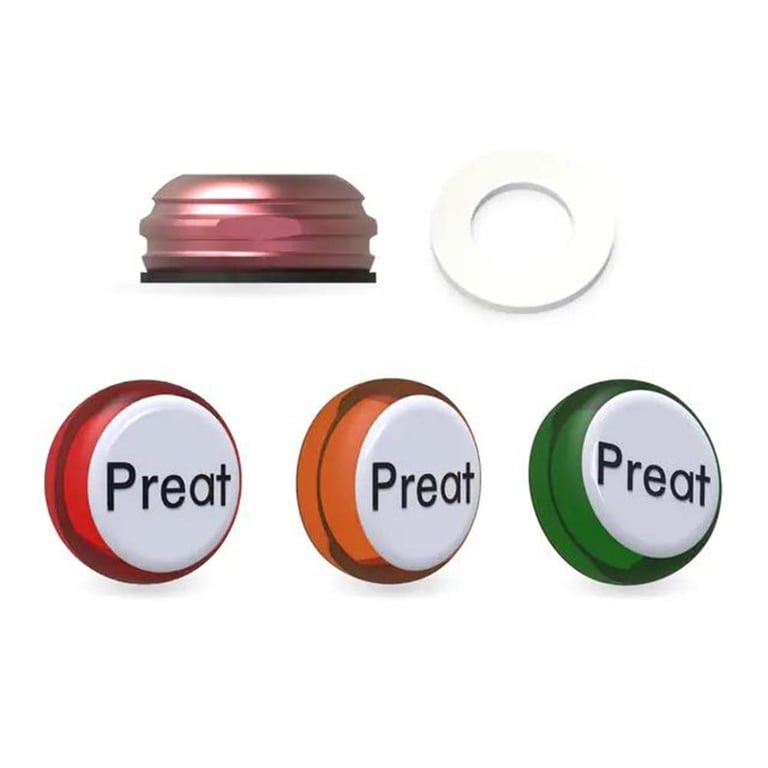 Preat PreatLoc Extended Pivot Anodized Cap Processing Pack Assembly, 10/Pk. Includes black