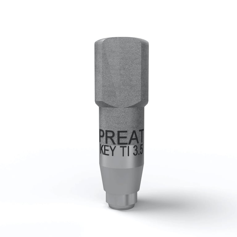 Preat Keystone TiLobe 3.5 mm Titanium Scan Body, 1/Pk. Ideal for scanning intraorally