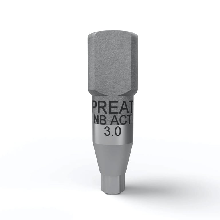 Preat Nobel Active Conical 3.0 mm Titanium Scan Body, 1/Pk. Ideal for scanning intraorally