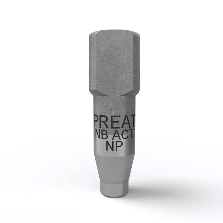 Preat Nobel Biocare Active Conical NP 3.5 mm Titanium Scan Body, 1/Pk. Ideal for scanning
