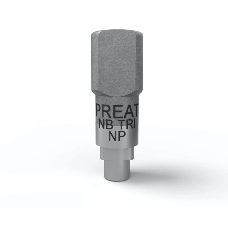 Preat Nobel Biocare Tri-Lobe Compatible NP 3.5 mm Titanium Scan Body, 1/Pk. Ideal for scanning