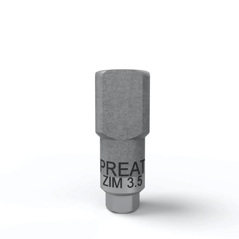 Preat Zimmer TSV-Compatible 3.5 mm Titanium Scan Body, 1/Pk. Ideal for scanning intraorally