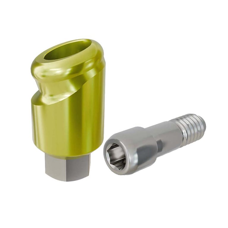 PreatLoc ZrN-Coated Ø3.5mm Overdenture Abutment, 3.0mm GH, 18° Zimmer TSV Compatible, 1/Pk