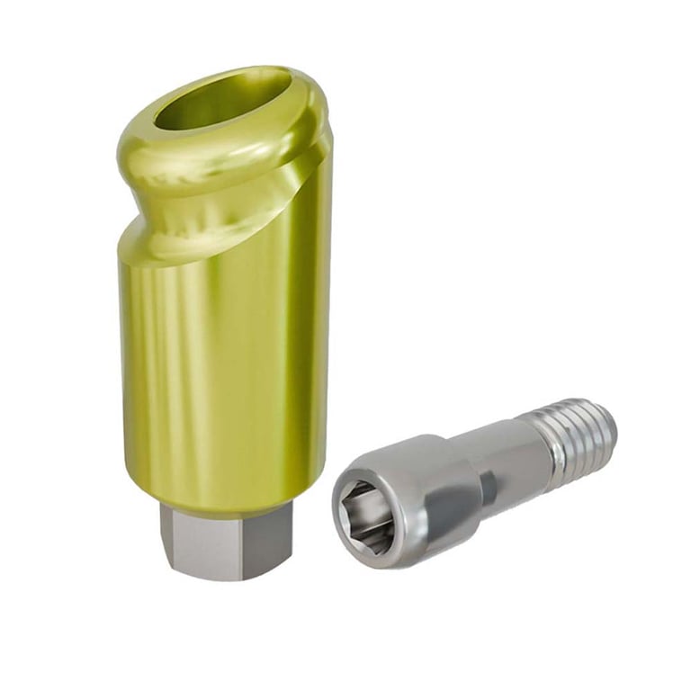 PreatLoc ZrN-Coated Ø3.5mm Overdenture Abutment, 5.0mm GH, 18° Zimmer TSV Compatible, 1/Pk