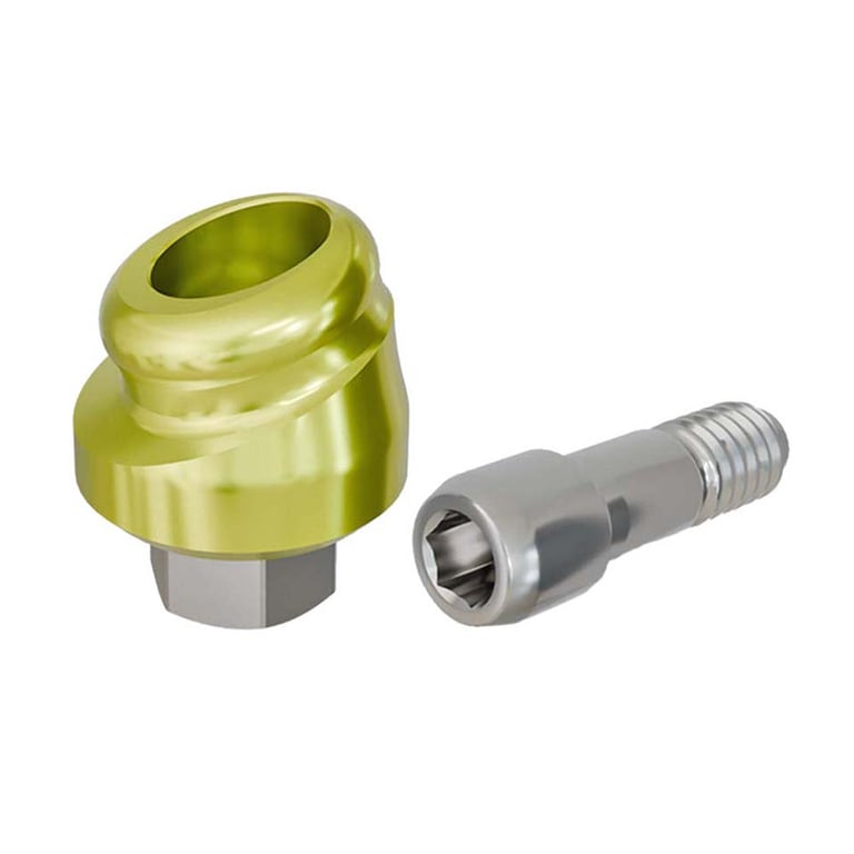 PreatLoc ZrN-Coated Ø4.5mm Overdenture Abutment, 1.0mm GH, 18° Zimmer TSV Compatible, 1/Pk