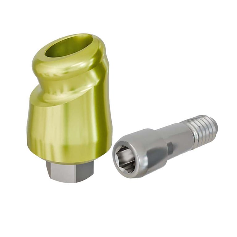 PreatLoc ZrN-Coated Ø4.5mm Overdenture Abutment, 3.0mm GH, 18° Zimmer TSV Compatible, 1/Pk