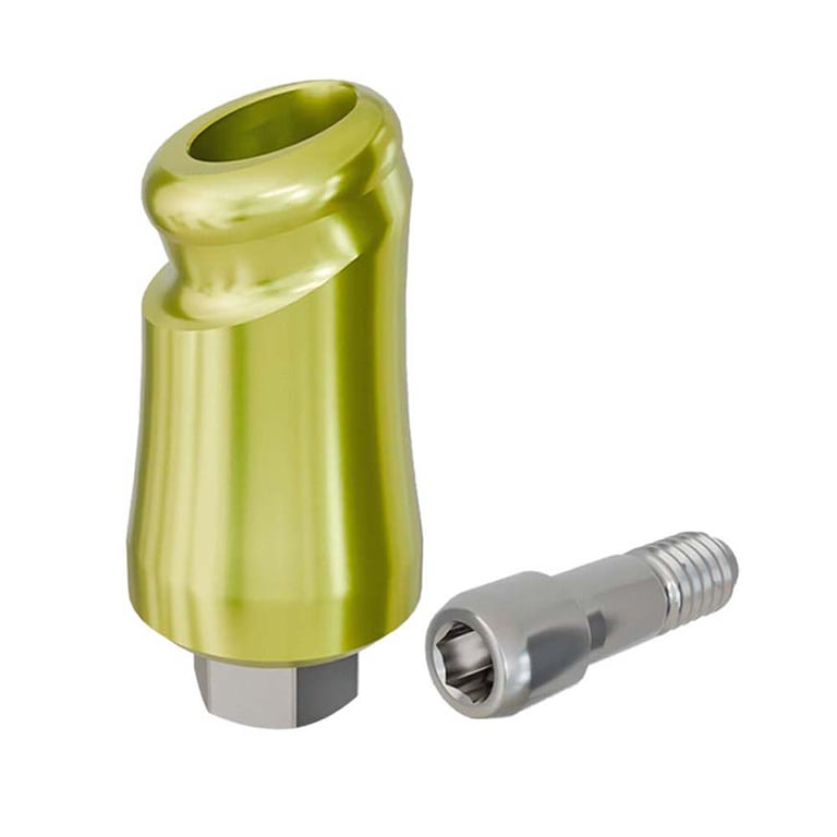 PreatLoc ZrN-Coated Ø4.5mm Overdenture Abutment, 5.0mm GH, 18° Zimmer TSV Compatible, 1/Pk