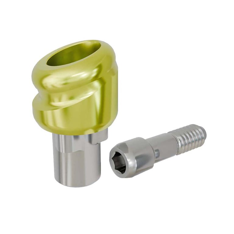 PreatLoc ZrN-Coated NP Overdenture Abutment, 1.0mm GH, 18° Nobel Biocare Tri-Lobe Compatible