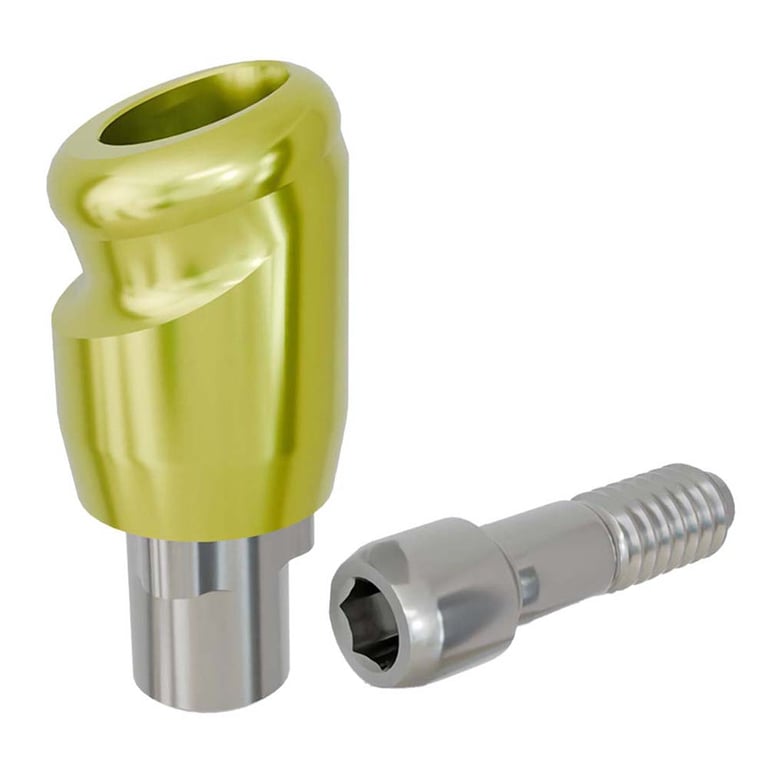 PreatLoc ZrN-Coated NP Overdenture Abutment, 3.0mm GH, 18° Nobel Biocare Tri-Lobe Compatible
