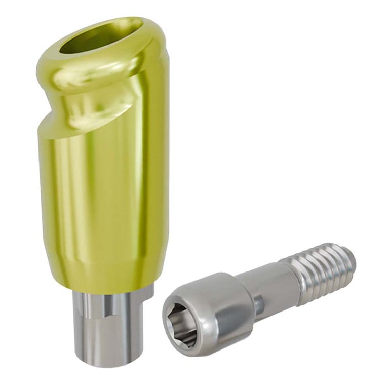 PreatLoc ZrN-Coated NP Overdenture Abutment, 5.0mm GH, 18° Nobel Biocare Tri-Lobe Compatible