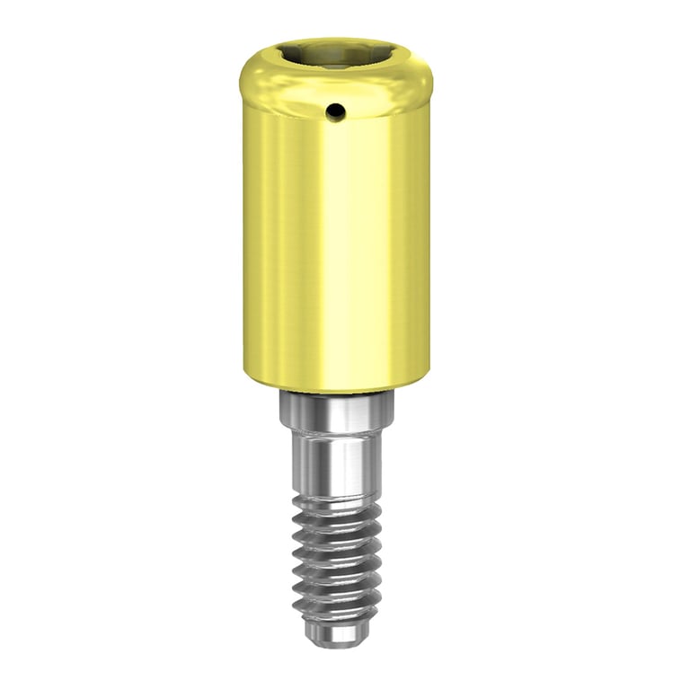PreatLoc ZrN-Coated NP Overdenture Attachment Abutment, 5.0mm, NobelBiocare Tri-Lobe Compatible