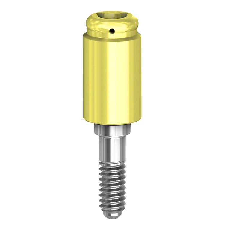 PreatLoc ZrN-Coated RP Overdenture Attachment Abutment, 6.0mm, NobelBiocare Tri-Lobe Compatible