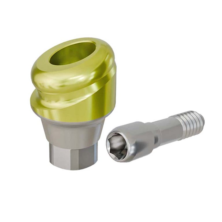 PreatLoc ZrN-Coated NP Overdenture Abutment, 1.0mm GH, 18° NobelActive/Conical Compatible, 1/Pk
