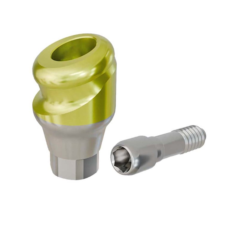 PreatLoc ZrN-Coated NP Overdenture Abutment, 2.0mm GH, 18° NobelActive/Conical Compatible, 1/Pk