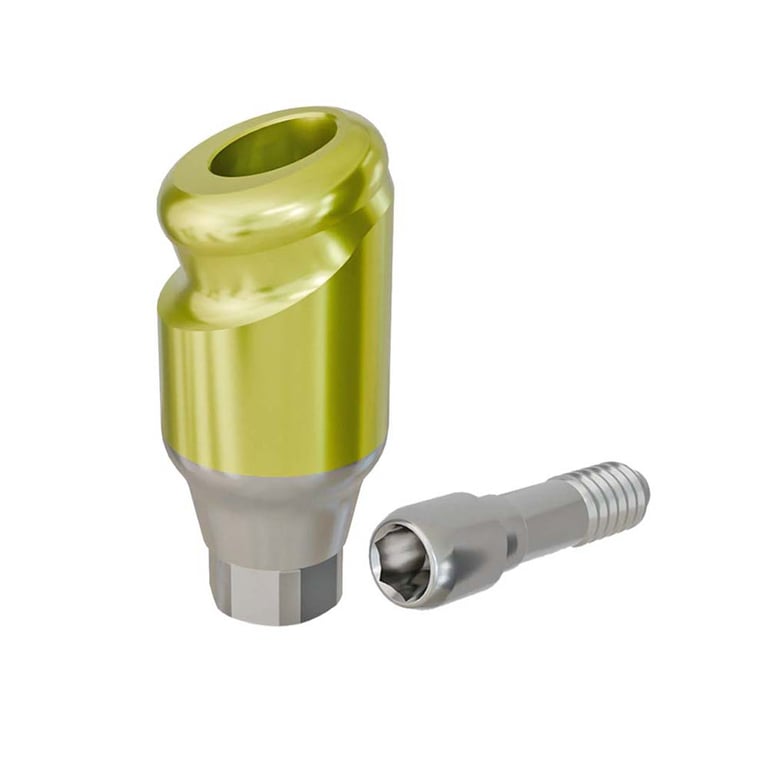 PreatLoc ZrN-Coated NP Overdenture Abutment, 4.0mm GH, 18° NobelActive/Conical Compatible, 1/Pk