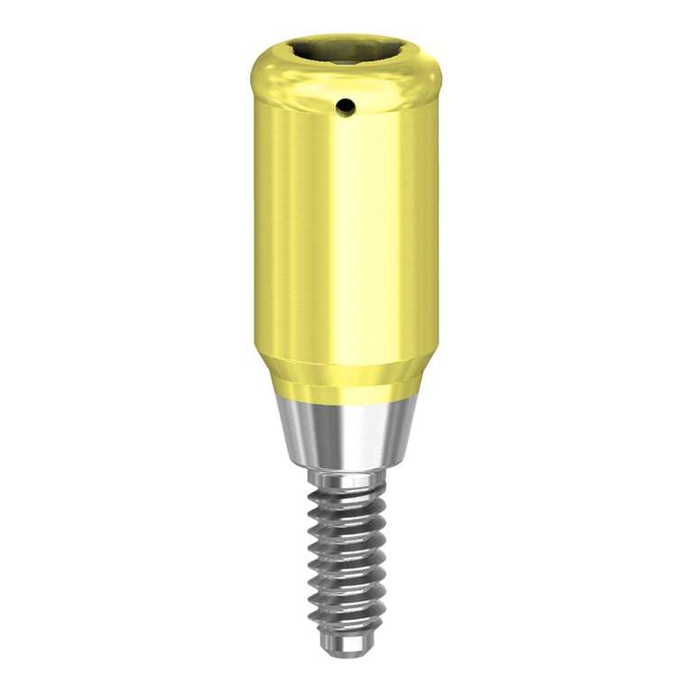 PreatLoc ZrN-Coated NP Overdenture Attachment Abutment, 5.0mm, Nobel Active Conical Compatible