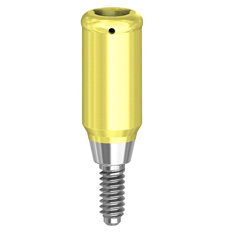PreatLoc ZrN-Coated NP Overdenture Attachment Abutment, 6.0mm, Nobel Active Conical Compatible