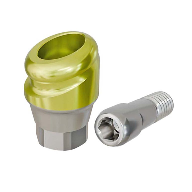 PreatLoc ZrN-Coated RP Overdenture Abutment, 1.0mm GH, 18° NobelActive/Conical Compatible, 1/Pk