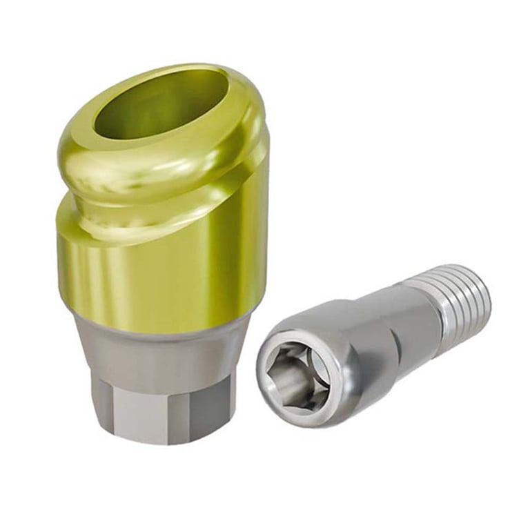 PreatLoc ZrN-Coated RP Overdenture Abutment, 2.0mm GH, 18° NobelActive/Conical Compatible, 1/Pk