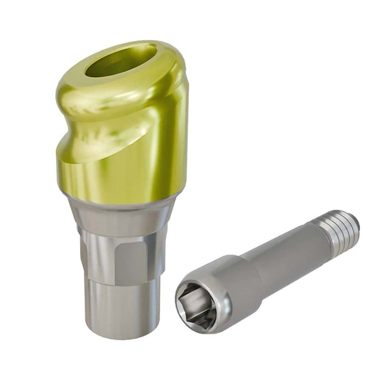 PreatLoc ZrN-Coated RC Overdenture Abutment, 2.0mm GH, 18° Straumann BL Compatible, 1/Pk. Designed