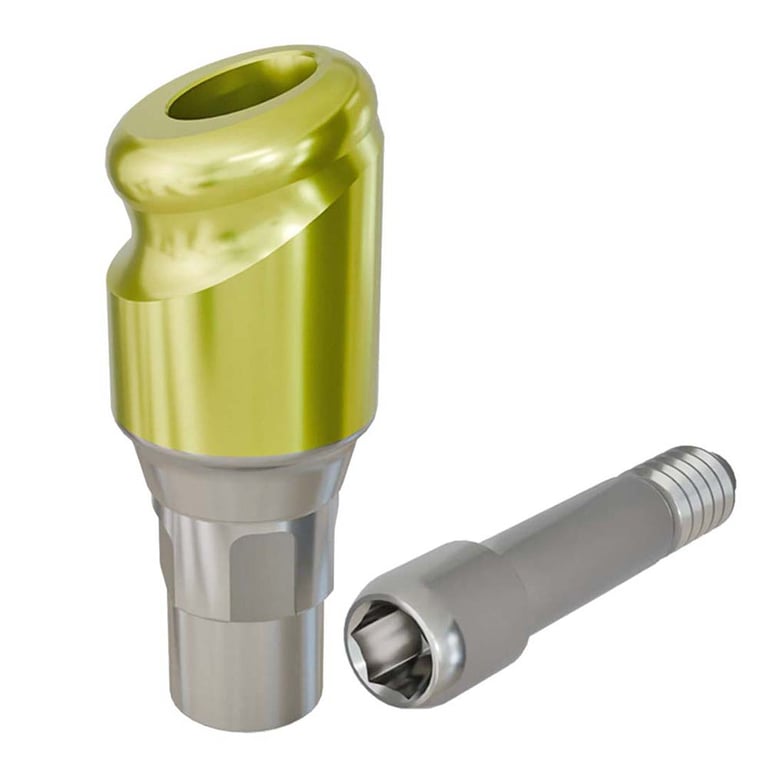 PreatLoc ZrN-Coated RC Overdenture Abutment, 3.0mm GH, 18° Straumann BL Compatible, 1/Pk. Designed