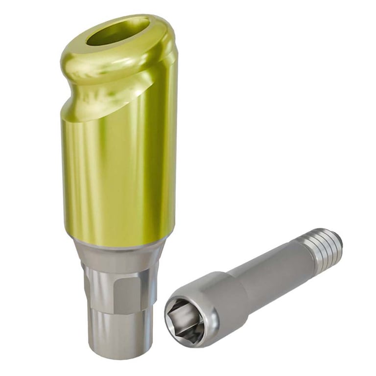 PreatLoc ZrN-Coated RC Overdenture Abutment, 5.0mm GH, 18° Straumann BL Compatible, 1/Pk. Designed