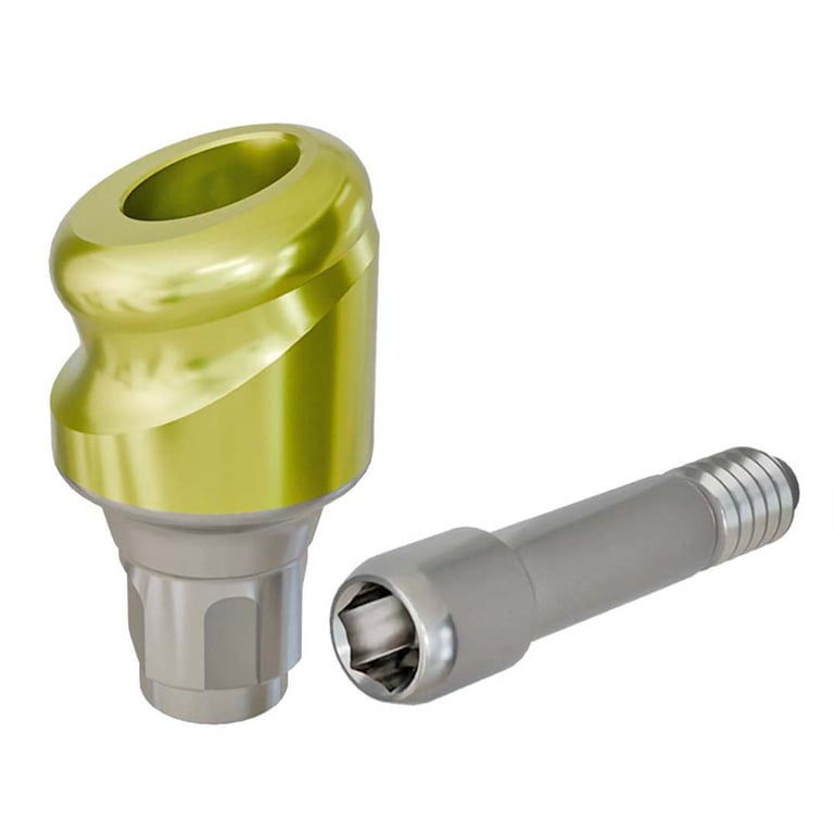 PreatLoc ZrN-Coated NC Overdenture Abutment, 2.0mm GH, 18° Straumann BL Compatible, 1/Pk. Designed