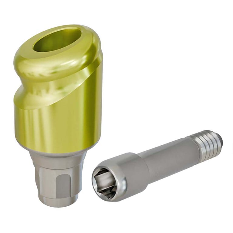 PreatLoc ZrN-Coated NC Overdenture Abutment, 3.0mm GH, 18° Straumann BL Compatible, 1/Pk. Designed