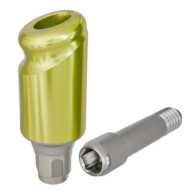 PreatLoc ZrN-Coated NC Overdenture Abutment, 5.0mm GH, 18° Straumann BL Compatible, 1/Pk. Designed