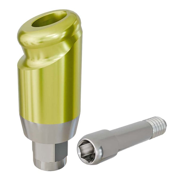 PreatLoc ZrN-Coated Ø3.4mm Overdenture Abutment, 5.0mm GH, 18° Biomet 3i Certain Compatible, 1/Pk