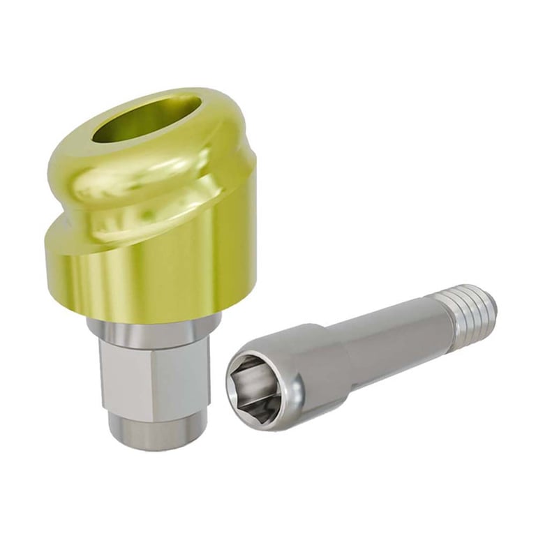 PreatLoc ZrN-Coated Ø4.1mm Overdenture Abutment, 1.0mm GH, 18° Biomet 3i Certain Compatible, 1/Pk