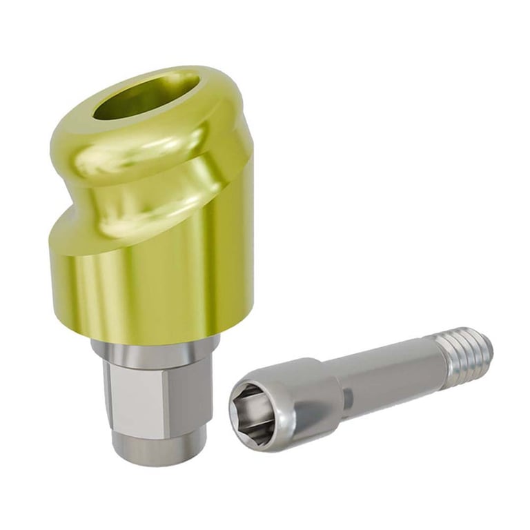 PreatLoc ZrN-Coated Ø4.1mm Overdenture Abutment, 2.0mm GH, 18° Biomet 3i Certain Compatible, 1/Pk