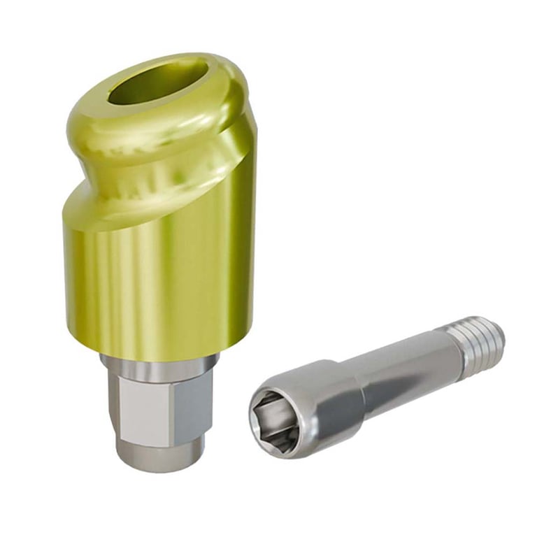 PreatLoc ZrN-Coated Ø4.1mm Overdenture Abutment, 3.0mm GH, 18° Biomet 3i Certain Compatible, 1/Pk