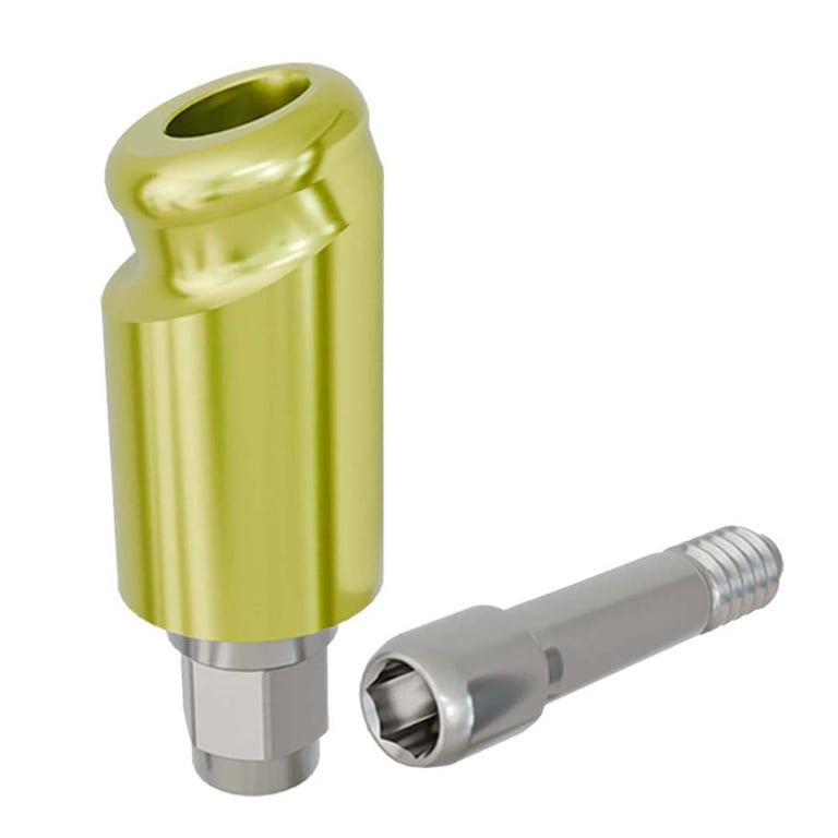 PreatLoc ZrN-Coated Ø4.1mm Overdenture Abutment, 5.0mm GH, 18° Biomet 3i Certain Compatible, 1/Pk